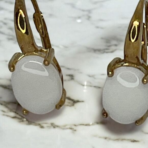 Victoria Townsend 18K Gold Vermeil Natural Opal Earrings(3 cts.)Luxury Stunning - Picture 8 of 9
